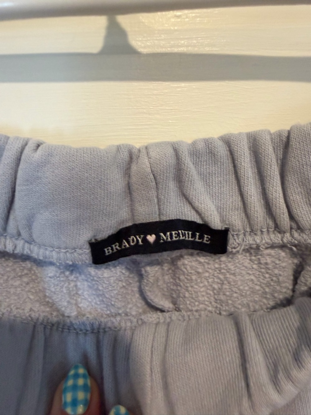 Brandy Melville light lavender light blue pull-on sweatpants - Picture 4 of 6